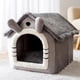 thumbnail image 1 of Foldable Cat Bed Pet Dog House Winter Cat Villa Sleep Kennel Removable Warm Nest Enclosed Tents Cave Sofa Pet Supplies ShopWise Round, 1 of 20