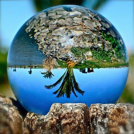 Clear Crystal Ball , Art Decor 40-120mm K5 Crystal Photography Lens Ball Photo Prop Background Home (Best Lens For Wildlife Photography)