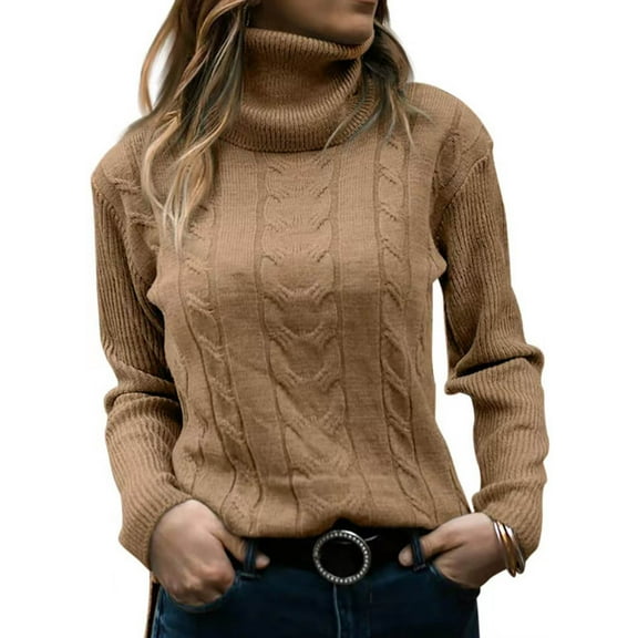 Babysbule Women's Fashion Sweater Fashion Women Casual Fashion Pullover Long Sleeve Round-Neck Sweater