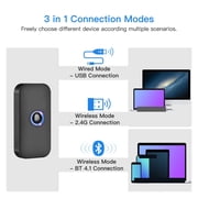 Mini 3-in-1 Bluetooth USB Wired&Wireless 1D Barcode Scanner Portable Bar Code Reader ,Easy to Operate