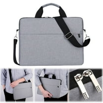 Laptop Bag Inner Bag With Shoulder Straps 13 Inches Thin Laptop Shoulder Bag Business Briefcase Computer Bag Briefcase for Men Women, Grey