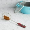 Tasty Stainless Steel Round Wire Skimmer, 5" Diameter, Red