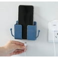 thumbnail image 3 of Paquete de 2 soportes de pared para teléfono móvil, soporte de carga, soporte autoadhesivo, 3 of 5