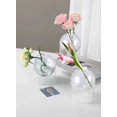 thumbnail image 3 of Serene Spaces Living Set of 48 Clear Ball Glass Bud Vase, Short Vases for Centerpieces for Home Decor, Events, Weddings, Measures 3" Tall & 2.75" Diameter, 3 of 6