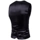 thumbnail image 4 of Chaleco de traje liso con cuello en V para hombre - Chaleco de boda ajustado - Chaleco formal de poliéster para negocios, tallas M-XXXXXXL, 4 of 8