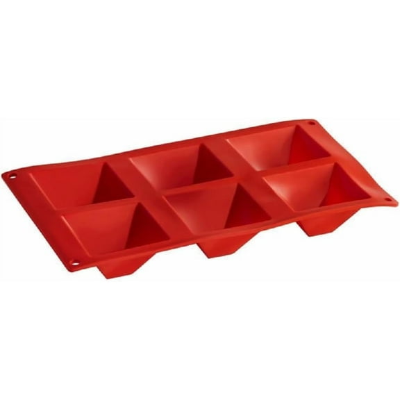 TrueCraftware- Pyramid Silicone Baking Pan Egg Mold 6 Cavities 3 oz each cup- Nonstick Food Grade Cupcake Pan Baking Pan for Muffins Cupcakes Egg Bites Mold Chocolate Molds