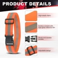 thumbnail image 3 of Cinturón de Seguridad Reflectante Uxcell, Cinturón de Alta Visibilidad Ajustable para Accesorios de Correr al Aire Libre, 43.3 x 1.6" & 10 Pcs & Naranja Fluorescente/Púrpura, 3 of 6