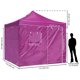 thumbnail image 4 of InstaHibit 9.6x9.6Ft Pop up Canopy Top Replacement 4 Sidewalls UV50+ Camping InstaHibit Modern, 4 of 11