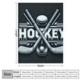 thumbnail image 4 of Orinice Hockey Sticks Puck Theme Blanket Soft Fleece Throw Blanket for All Seasons, Lightweight Sofa Decor Cow Gifts Blanket, Multiple Sizes Available 60x80in, 4 of 6