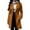 Coffee, variant on Women's Double Breasted Wool Coat, Notch Lapel Winter Overcoat, Knee Length Slim Fit Trench, Tailored Wool Blend Coat, Business Casual Outerwear Beige L