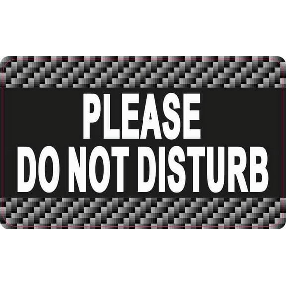 5in x 3in Please Do Not Disturb Sticker