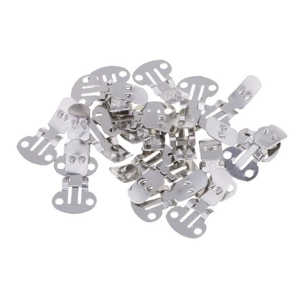 20 Pedazos Soporte de Clips de Fijado Pinzas de Ropa Porta de material acero Inoxidable , Pequeño Pequeña BLESIY Clips de acero inoxidable