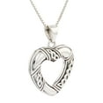 thumbnail image 2 of Jewelry Trends Sterling Silver Celtic Heart Shaped Pendant on 20 Inch Box Chain Necklace, 2 of 9
