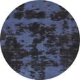 thumbnail image 1 of Ahgly Company Machine Washable Indoor Round Abstract Deep Periwinkle Purple Area Rugs, 8' Round, 1 of 7