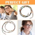 thumbnail image 6 of 2PCS Eyeglasses Chain, Eyeglass Chains Holders Beaded Glasses, Cord Anti-slip Glasses for Women Glasses Cord Lanyard , Sports (Green, Pink, 6 of 7