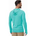 thumbnail image 3 of czcpp-Men's UPF 50+ Sun Protection UV Shirt Hoodie Quick Dry Long Sleeve Plain Rash Guard Fishing Swim T-Shirts, 3 of 4