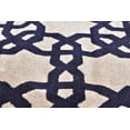 thumbnail image 6 of Unique Loom Trellis Round Geometric Modern Area Rugs, Blue, 6 of 8