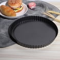 thumbnail image 1 of NonStick Carbon Steel Pie Pizza Cake  Removable Bottom Baking Pan for Kitchen Tool, 1 of 8