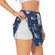 thumbnail image 1 of Balery Cartoon Sharks2 Pantalones cortos deportivos para mujer con forro y dos bolsillos, elásticos, para entrenamiento, gimnasio, yoga-Large, 1 of 7