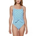 thumbnail image 2 of Jessica Simpson CASPIAN PLAID Afternoon Tea One-Piece Swimsuit, US Medium, 2 of 4