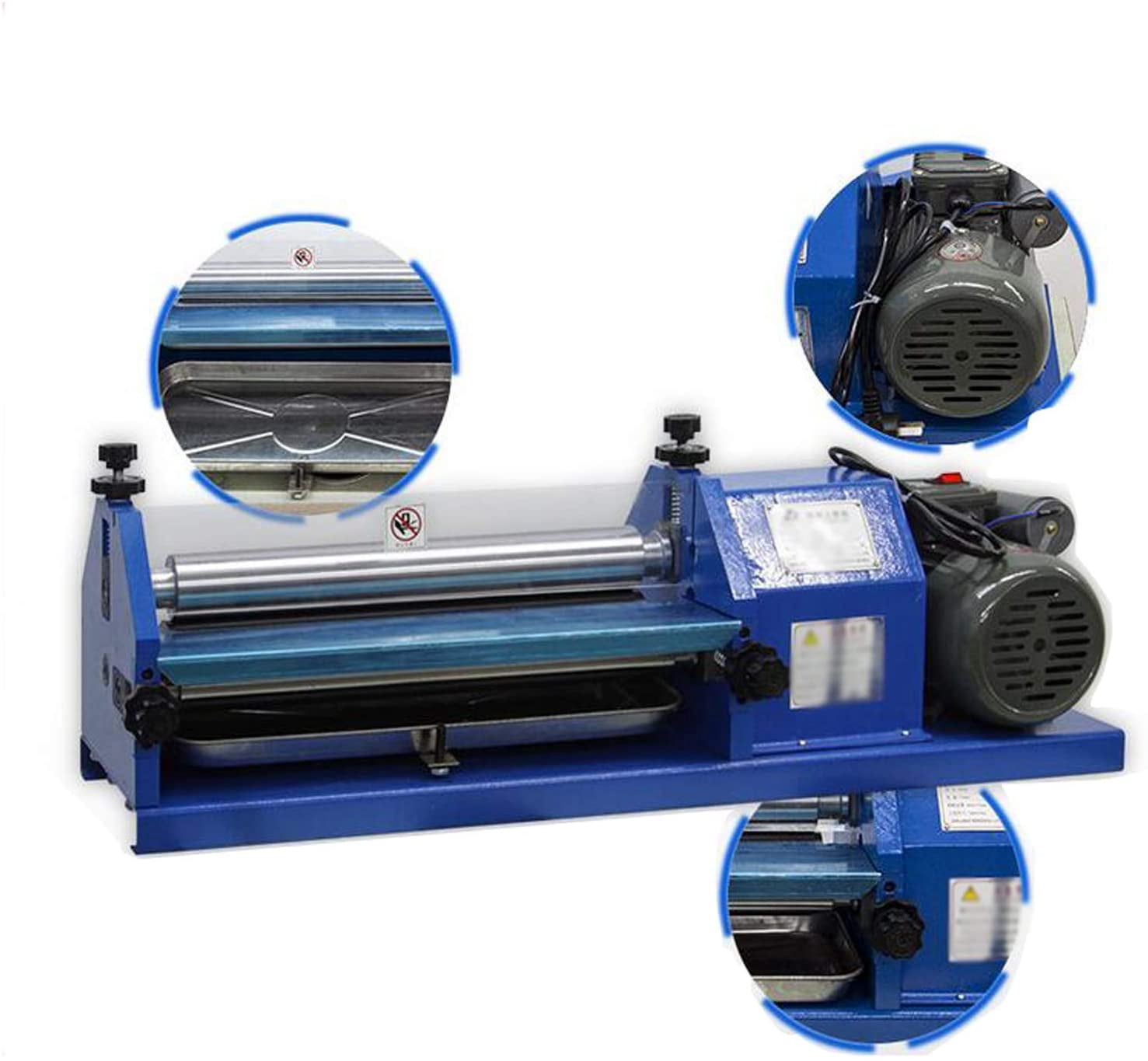 INTBUYING 10.6inch Electric Glue Coating Machine Automatic White Emulsion Gluing Machine for Paper Leather Cardboard 110V