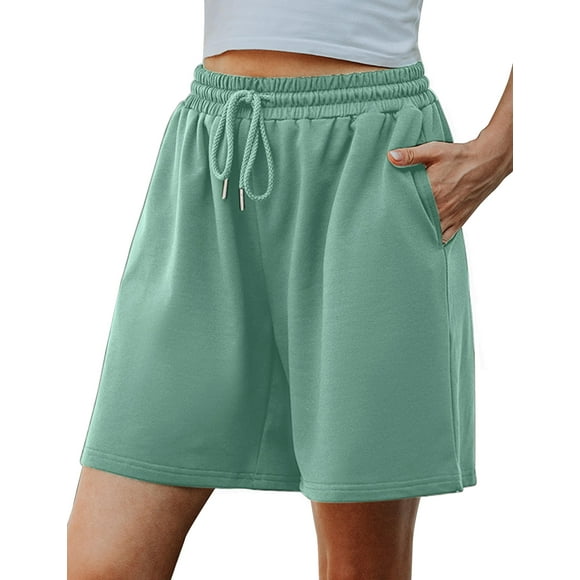 Bermudas Quenteen Loose Green para mujer, talla grande