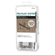 Pro Plug PVC Plugging System for use with AZEK Weathered Teak Decking - Epoxy Steel - 75 pcs for 20 Sq. Ft.