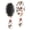 Autumn Fall Leaves and Flowers Pattern, variant on Autumn Fall Leaves and Flowers Pattern Hair Brush,Girls Detangling Hair Brush,Glide Through Tangles with Ease for Wet & Dry Hair