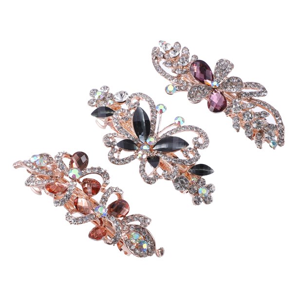 Barrettes Unique Bargains para el cabello accesorios 3 piezas multicolor