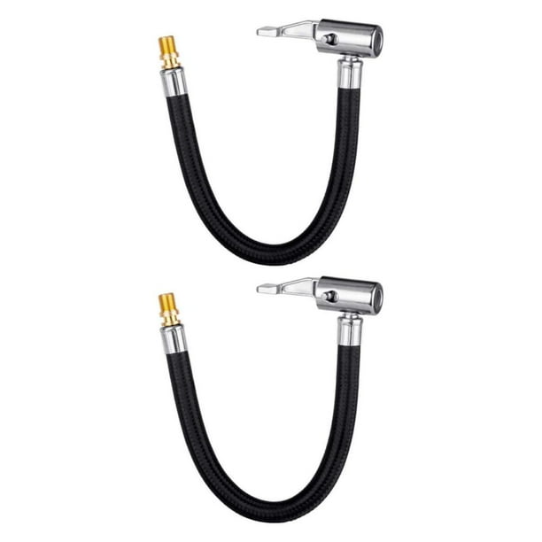Kenally Adaptador de manguera para inflar neumáticos de coche de 23 cm, válvula para bicicletas, motocicletas, autobuses, bomba Tipo 1 2piezas