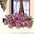 thumbnail image 3 of 2PCS Artificial Fake Flowers Plants for Outdoor Decorations, Faux Petunias Silk Flower UV Resistant No Fade Floral for Home Outside Garden Balcony Yard Porch Realistic Flower Decor, 3 of 7