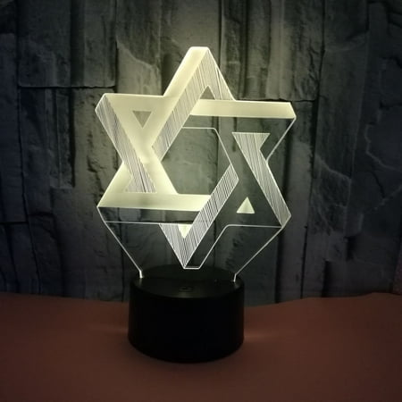 

3D LED Optical Illusion Acrylic Night Light with Remote & Smart Touch 7 Colors Changing（ST-010）