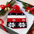 thumbnail image 4 of Eolstice Christmas LED Santa Claus Hat, Fashion Knitted Woolen Hat with Hairball Design, for Holiday Parties Seasonal Decorations and Cold Weather Ear Protection, 4 of 6