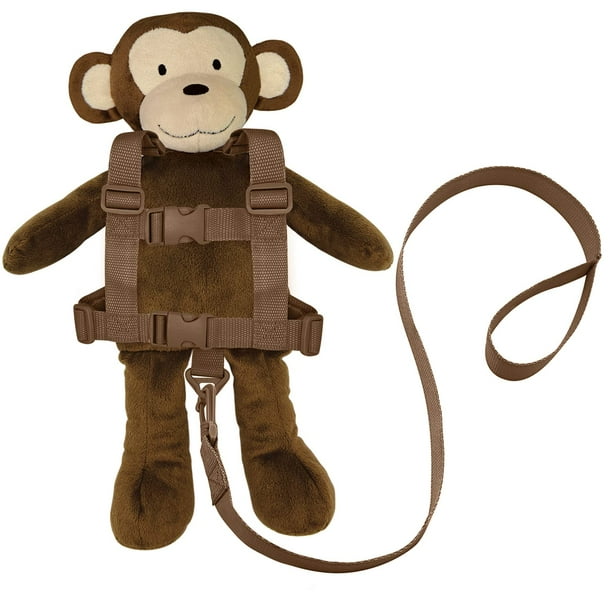 Arnés de seguridad 2 en 1 con personaje de Travel Bug para niños pequeños - Mono
