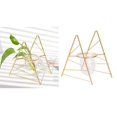 thumbnail image 4 of Florero de Cristal de Planta Hidropónica Bonsai Marco de Decoración Del Hogar , Triángulo perfecl Jarrón floral geométrico, 4 of 6