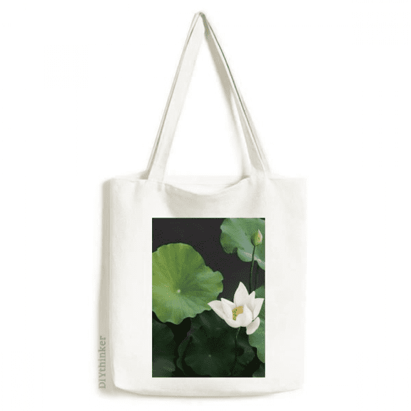 Fresh Lotus Picture Nature Tote Canvas Bag Shopping Satchel Casual Handbag