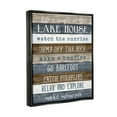 thumbnail image 3 of Stupell Industries Life Is Simple Lake House List Graphic Art Jet Black Floating Framed Canvas Print Wall Art, Design by Natalie Carpentieri, 3 of 8