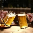 thumbnail image 5 of Vaso de cerveza artesanal Vasos de cerveza de barril de vidrio de gran capacidad Vasos para bebidas frías Vasos de cerveza de barril con personalidad Accesorios para bar de fiesta, 5 of 5