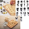 thumbnail image 4 of Stainless Steel Alphabet Cutter Set,Mini Letter Cutters Stainless Baking Mold Tools Mini Letter Cutters Masterfully Created, 4 of 5