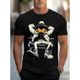 thumbnail image 3 of Men Casual Short Sleeve Tee 1 Pcs 100% Heavy Cotton - Comfortable Crew Neck, Soft Adorable Tees Tops, 3 of 9