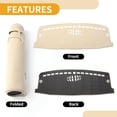 thumbnail image 4 of Unique Bargains Dashboard Cover Anti-Slip Dash Cover Mat Carpet for Ford ESCAPE 2020-2025 Polyester Beige, 4 of 7