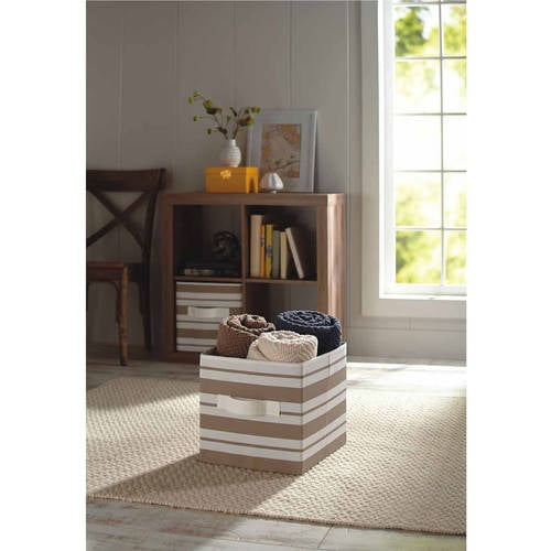 Better Homes and Gardens Collapsible Fabric Storage Cube, Set of 2