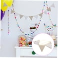 thumbnail image 6 of WRITWAA Elegant Multi Color Triangle Flags Banner Cotton Cloth for Holiday Party Decoration, 6 of 8