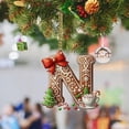 thumbnail image 1 of Pendientes Navideños Letra del Alphabet Christmas Tree Ornaments, Adornos Personalizados DIY Navideños, Colgantes para Árbol de Navidad, Xmas Tree Hanging Decor, Estilo Navideño, Pendientes para, 1 of 9