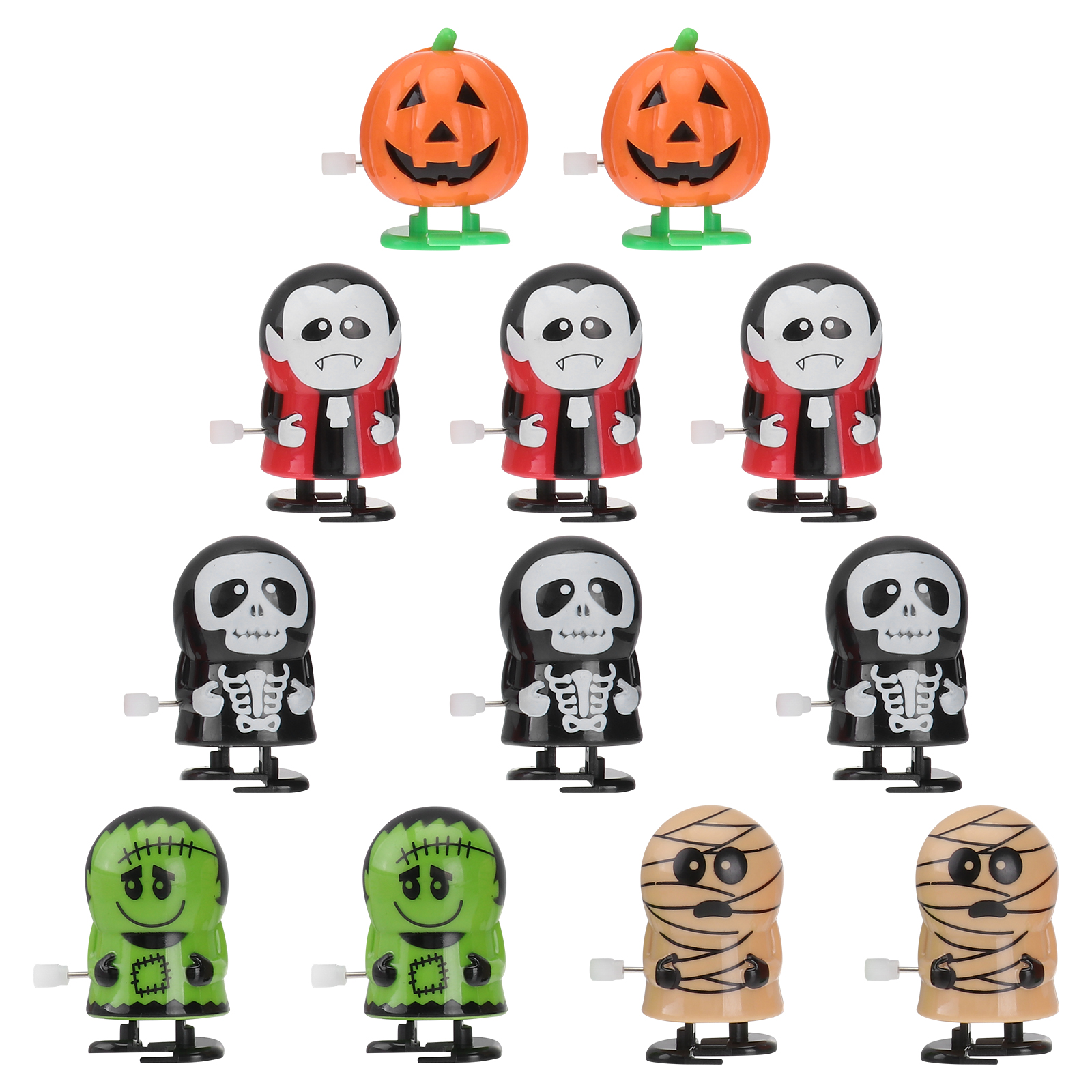 12 Pieces Halloween Windup Toys for Party Favors Mini Assorted Toys