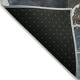 thumbnail image 3 of Addison Rugs Chantille Indoor/Outdoor Contemporary Watercolors Navy Washable Rectangle Rug, 1'8" x 2'6", 3 of 6