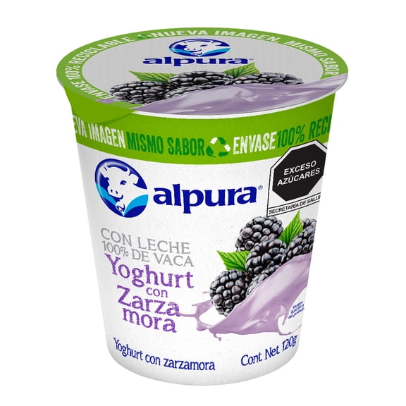 Yoghurt Alpura con zarzamora 120 g