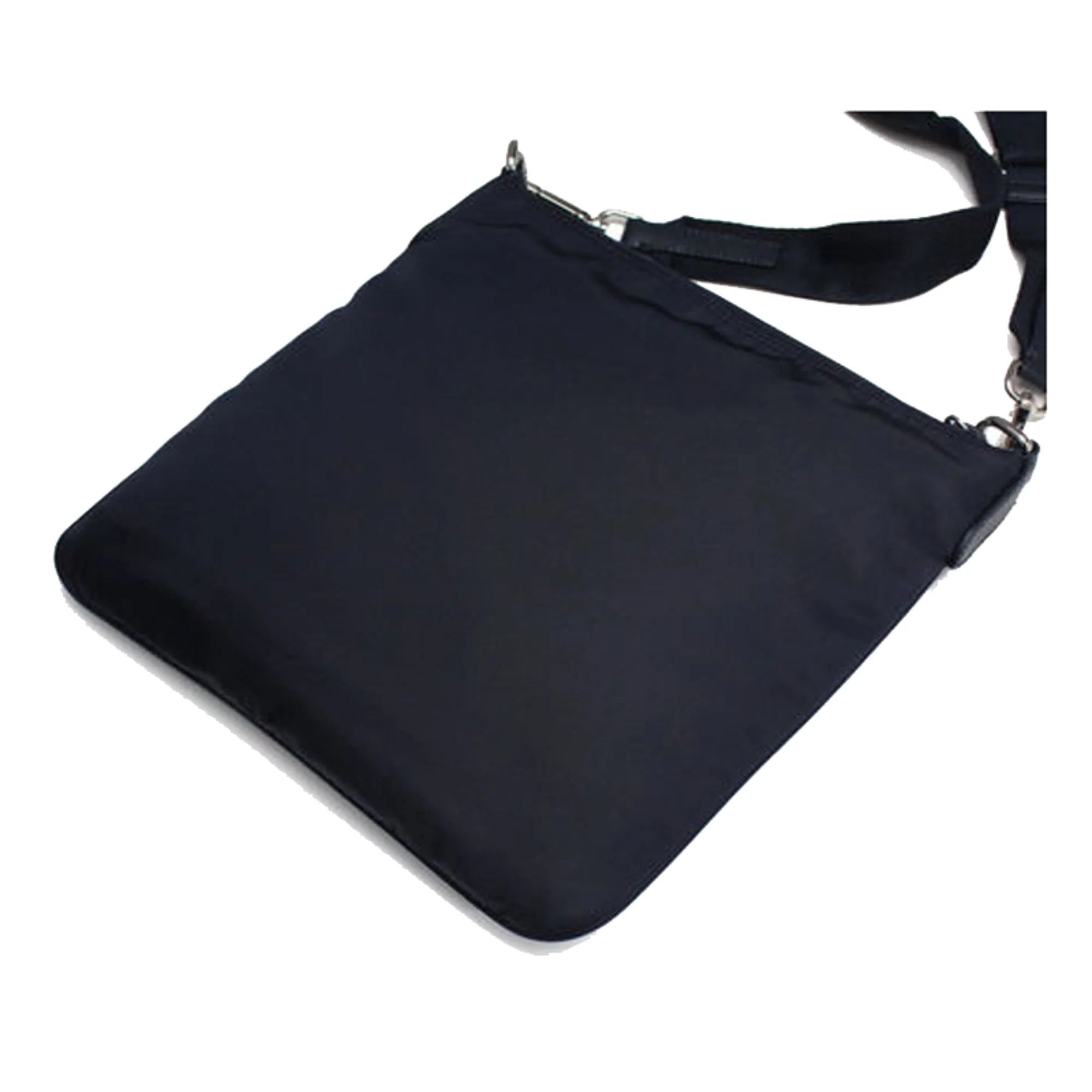 PRADA Tessuto Nylon Messenger Bag Black 1284576