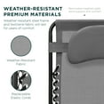 thumbnail image 6 of Best Choice Products Oversized Zero Gravity Chair, Folding Outdoor Patio Recliner w/ Cup Holder - Ice Gray, 6 of 8