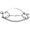 Silver, variant on Hilason Brown Hackamore Horse Bit Hollow Snaffle Mouth With Rope Nose